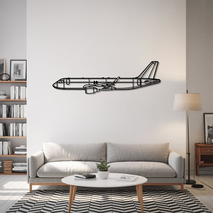 A320 - Airplane Metal Silhouette Wall Art - Aviation Gift - Pilot Office Decor
