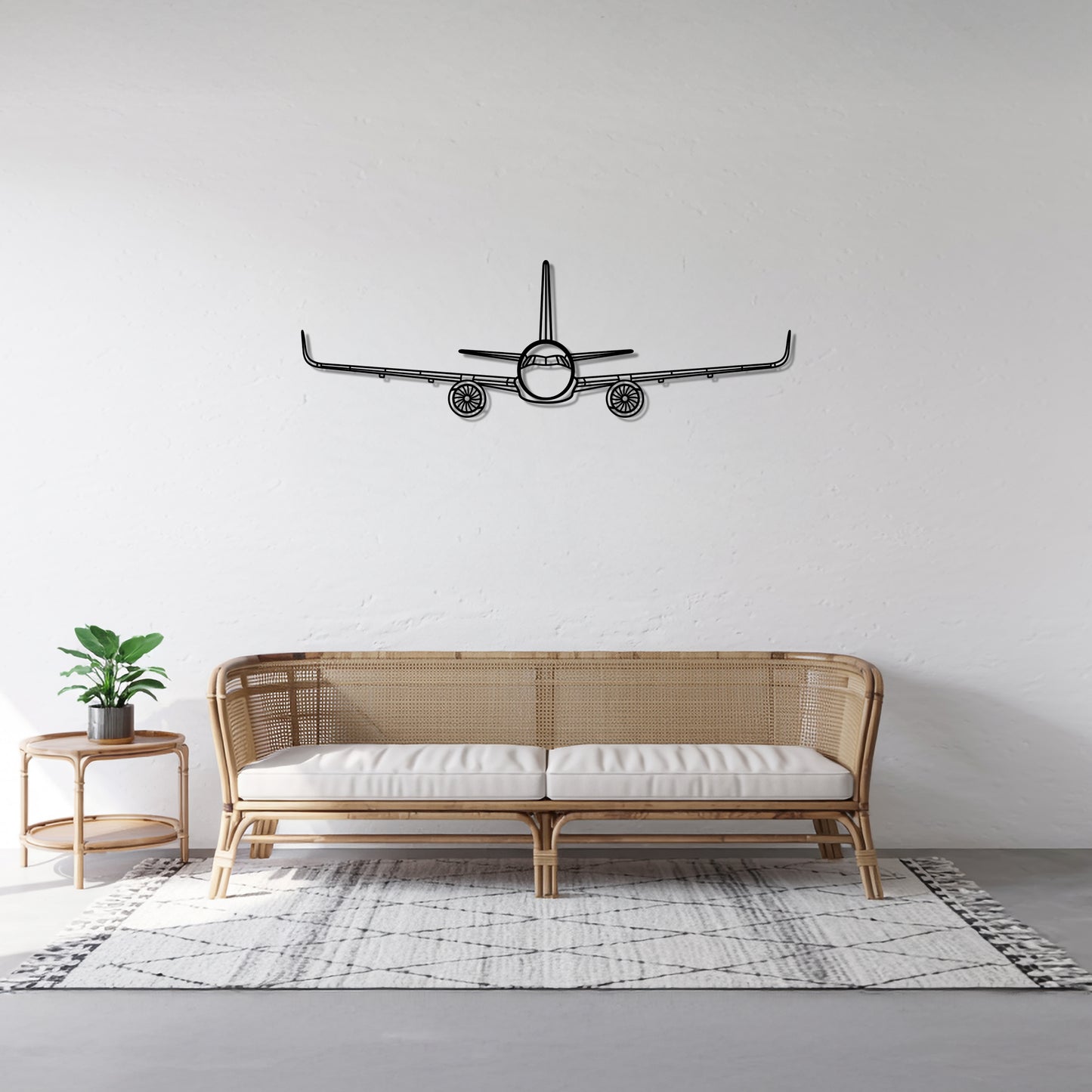 A321 - Airplane Metal Silhouette Wall Art - Aviation Gift - Pilot Office Decor