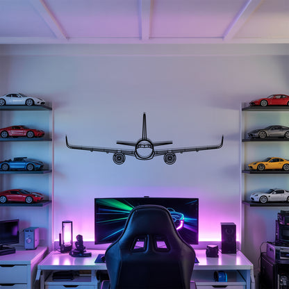 A321 - Airplane Metal Silhouette Wall Art - Aviation Gift - Pilot Office Decor