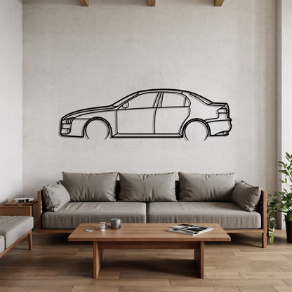 Alfa 159 Detailed - Car Metal Silhouette Wall Art - Car Enthusiast Gift - Laser-cut Garage Decor