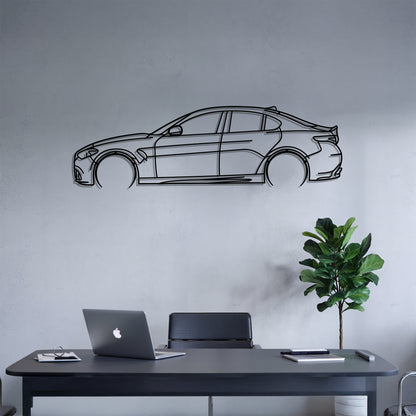Alfa Giulia Detailed - Car Metal Silhouette Wall Art - Car Enthusiast Gift - Laser-cut Garage Decor