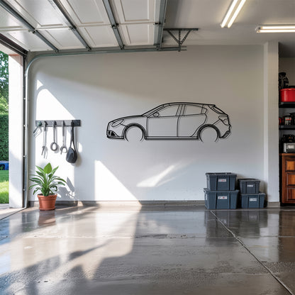 Alfa Giulietta QV  Detailed - Car Metal Silhouette Wall Art - Car Enthusiast Gift - Laser-cut Garage Decor