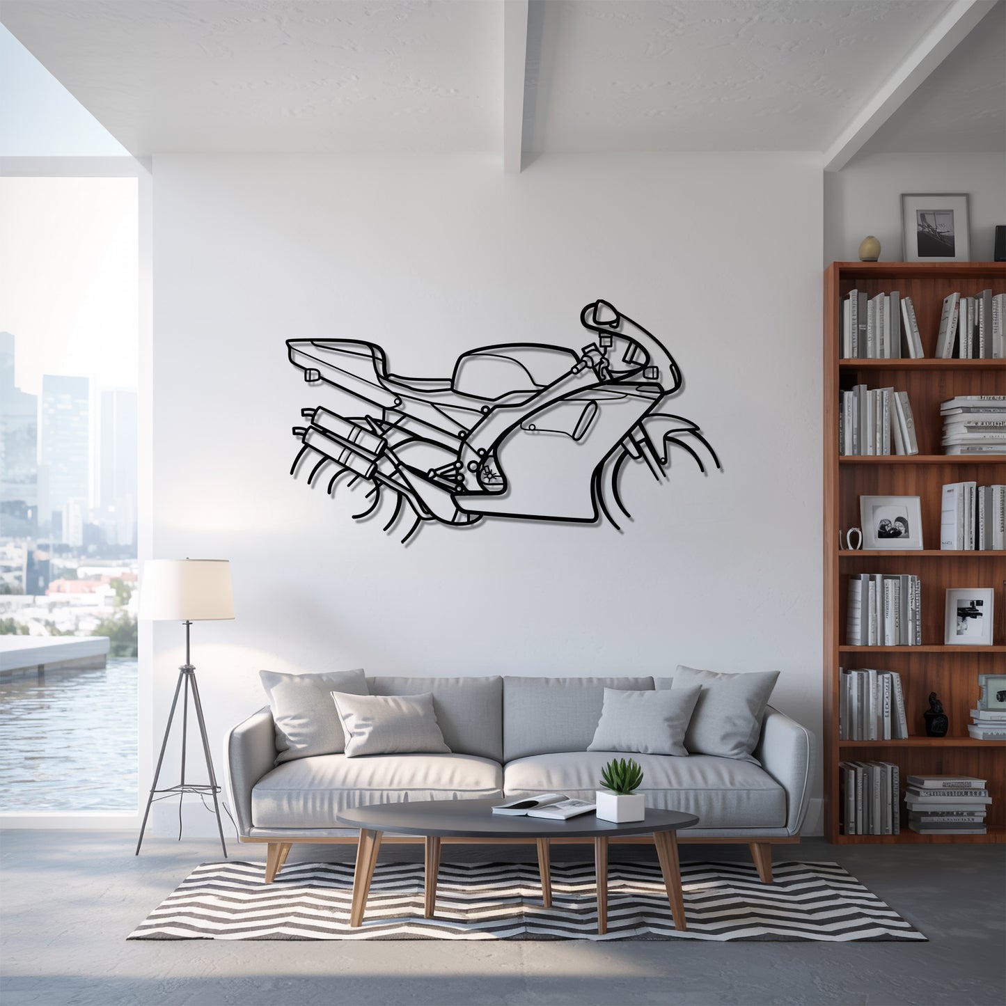 RS 250 - Motorcycle Metal Silhouette Wall Art - Bikers Gift - Garage Decor