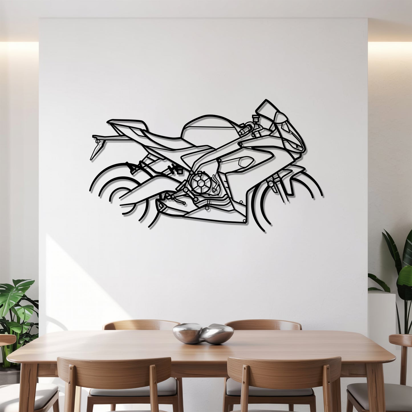 RS 660 - Motorcycle Metal Silhouette Wall Art - Bikers Gift - Garage Decor