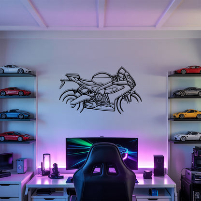 RS 660 - Motorcycle Metal Silhouette Wall Art - Bikers Gift - Garage Decor