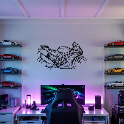 RSV4 Factory - Motorcycle Metal Silhouette Wall Art - Bikers Gift - Garage Decor