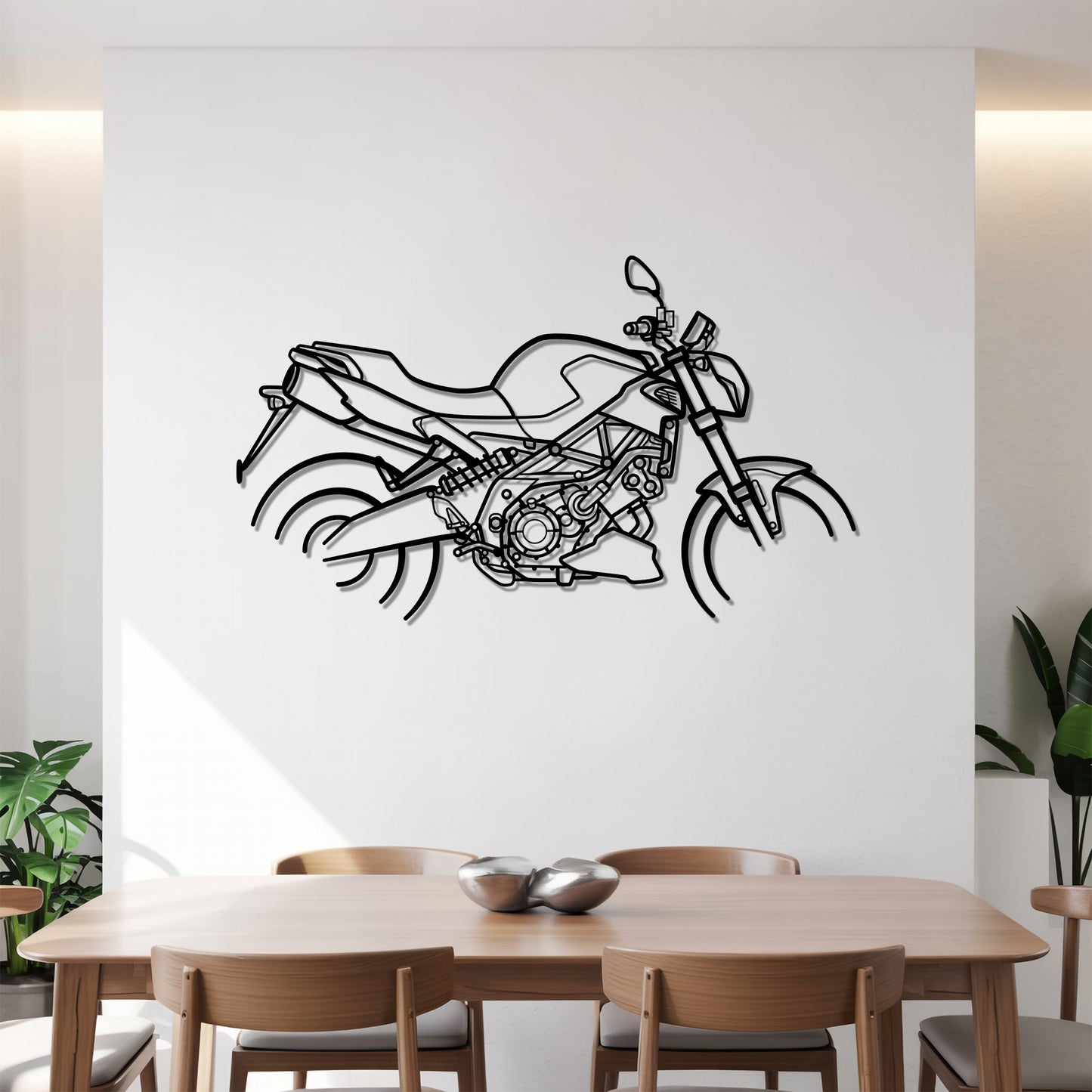 Shiver 900 - Motorcycle Metal Silhouette Wall Art - Bikers Gift - Garage Decor