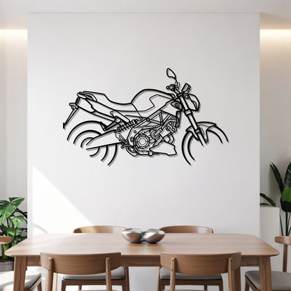 Shiver 900 - Motorcycle Metal Silhouette Wall Art - Bikers Gift - Garage Decor