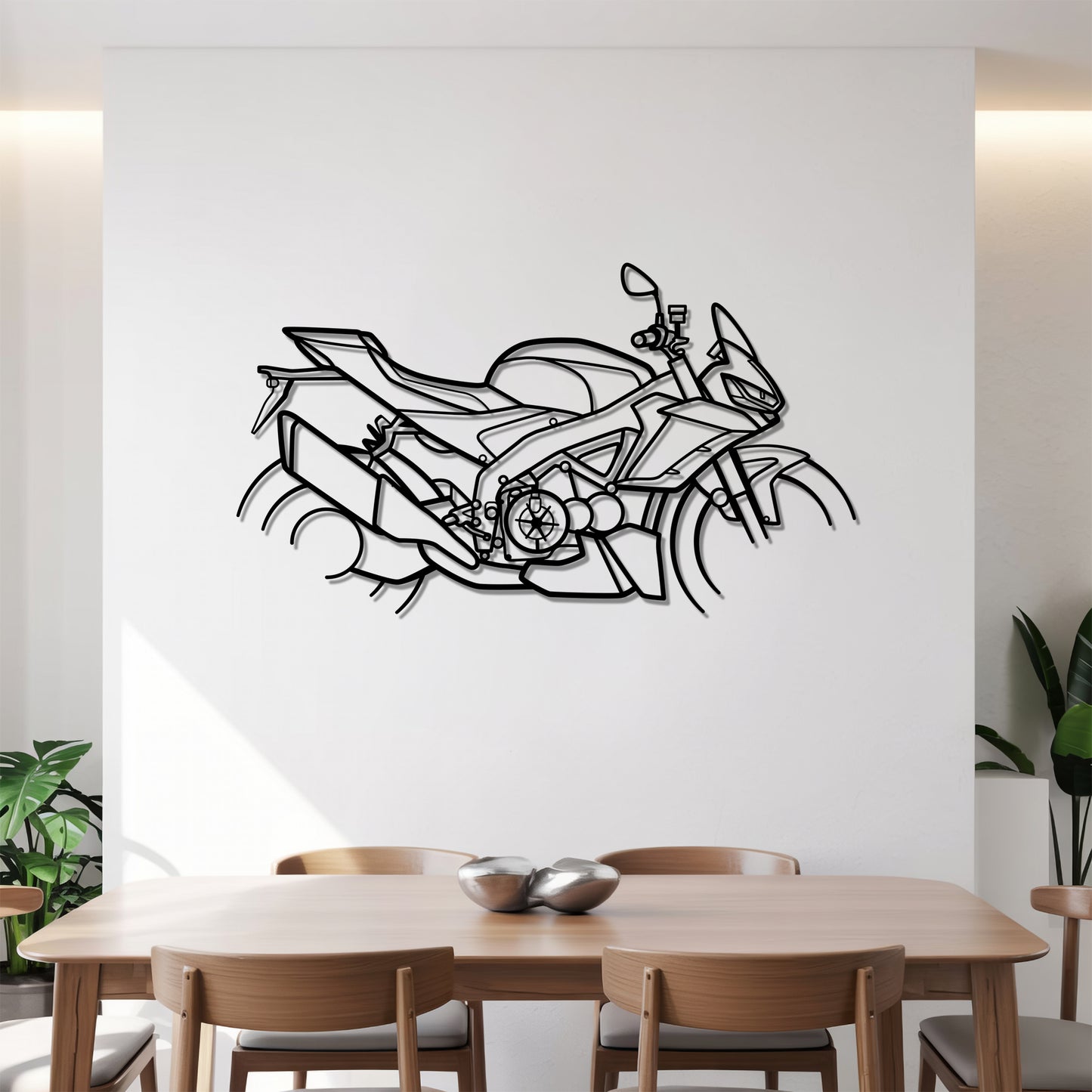 Tuono V4 1100 Factory - Motorcycle Metal Silhouette Wall Art - Bikers Gift - Garage Decor
