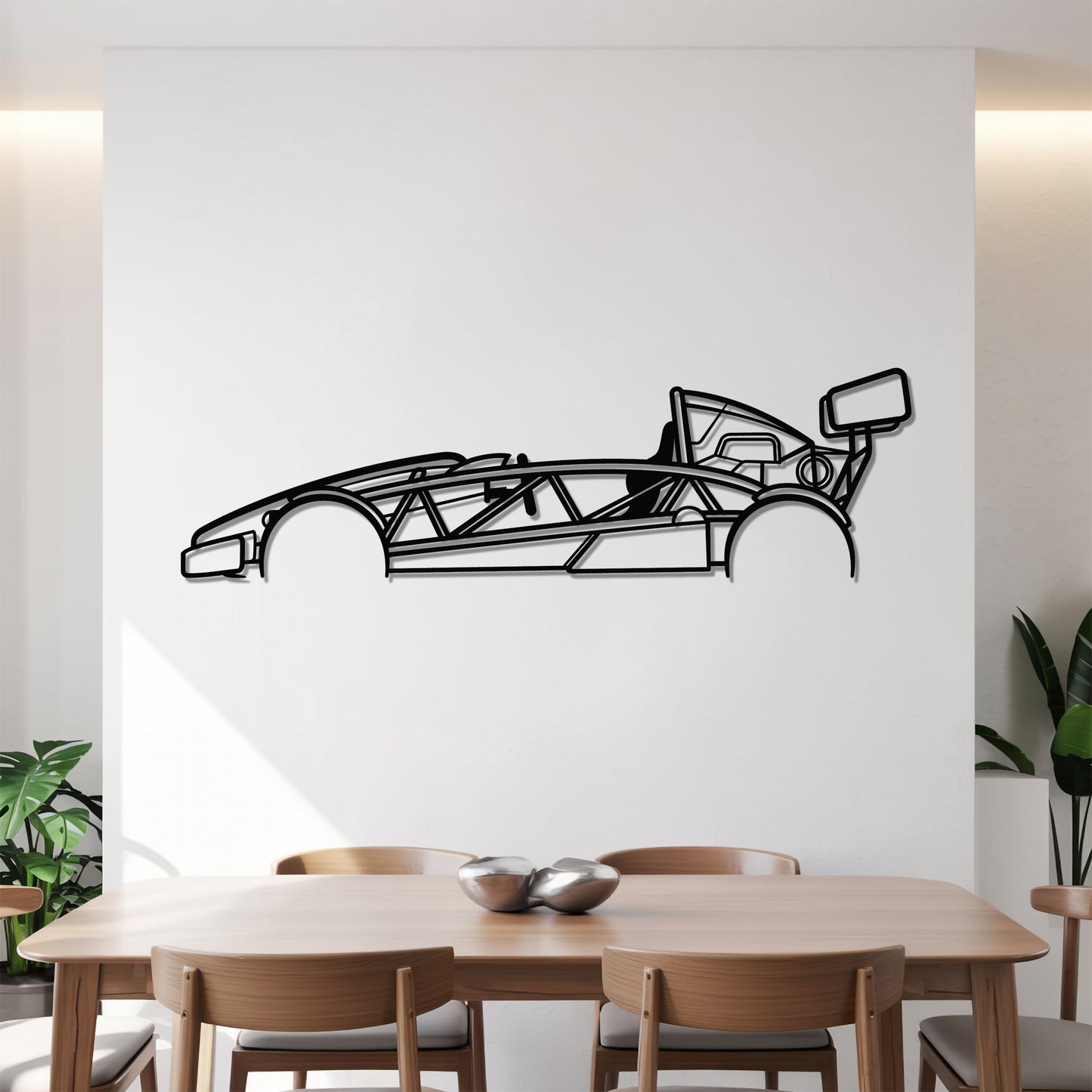 Atom 500 V8 - Car Metal Silhouette Wall Art - Car Enthusiast Gift - Laser-cut Garage Decor