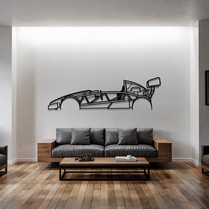 Atom 500 V8 - Car Metal Silhouette Wall Art - Car Enthusiast Gift - Laser-cut Garage Decor