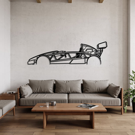 Atom 500 V8 - Car Metal Silhouette Wall Art - Car Enthusiast Gift - Laser-cut Garage Decor