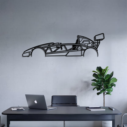 Atom 500 V8 - Car Metal Silhouette Wall Art - Car Enthusiast Gift - Laser-cut Garage Decor