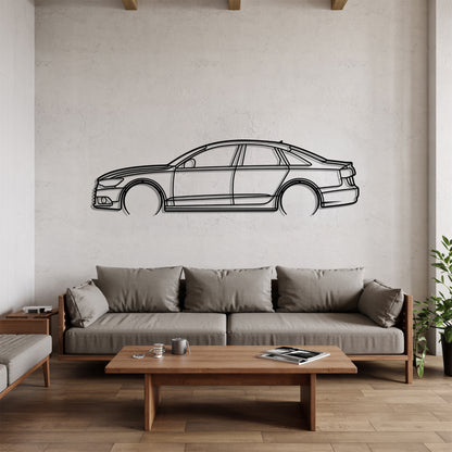 A6 C7 Detailed - Car Metal Silhouette Wall Art - Car Enthusiast Gift - Laser-cut Garage Decor
