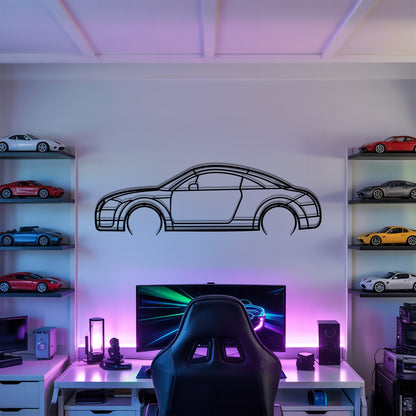 TT mk1 Detailed - Car Metal Silhouette Wall Art - Car Enthusiast Gift - Laser-cut Garage Decor