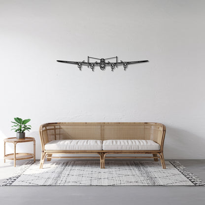 Lancaster MK I - Airplane Metal Silhouette Wall Art - Aviation Gift - Pilot Office Decor