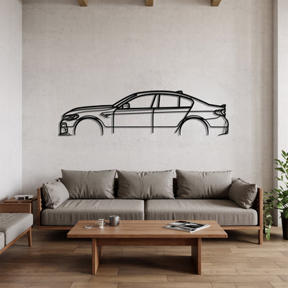 F90 M5 LCI - Car Metal Silhouette Wall Art - Car Enthusiast Gift - Laser-cut Garage Decor