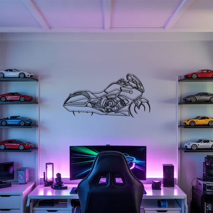 K1600B - Motorcycle Metal Silhouette Wall Art - Bikers Gift - Garage Decor