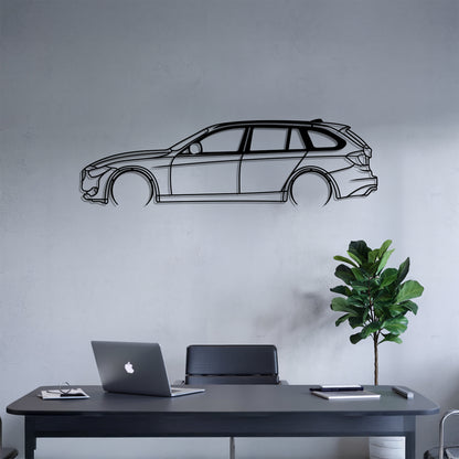 F31 Touring Detailed - Car Metal Silhouette Wall Art - Car Enthusiast Gift - Laser-cut Garage Decor