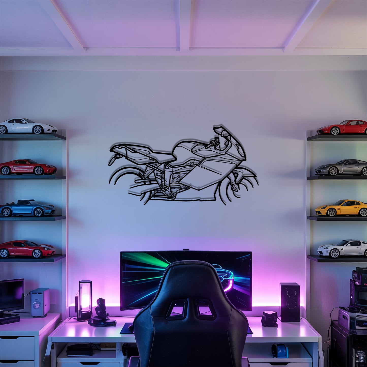 K 1200 S - Motorcycle Metal Silhouette Wall Art - Bikers Gift - Garage Decor