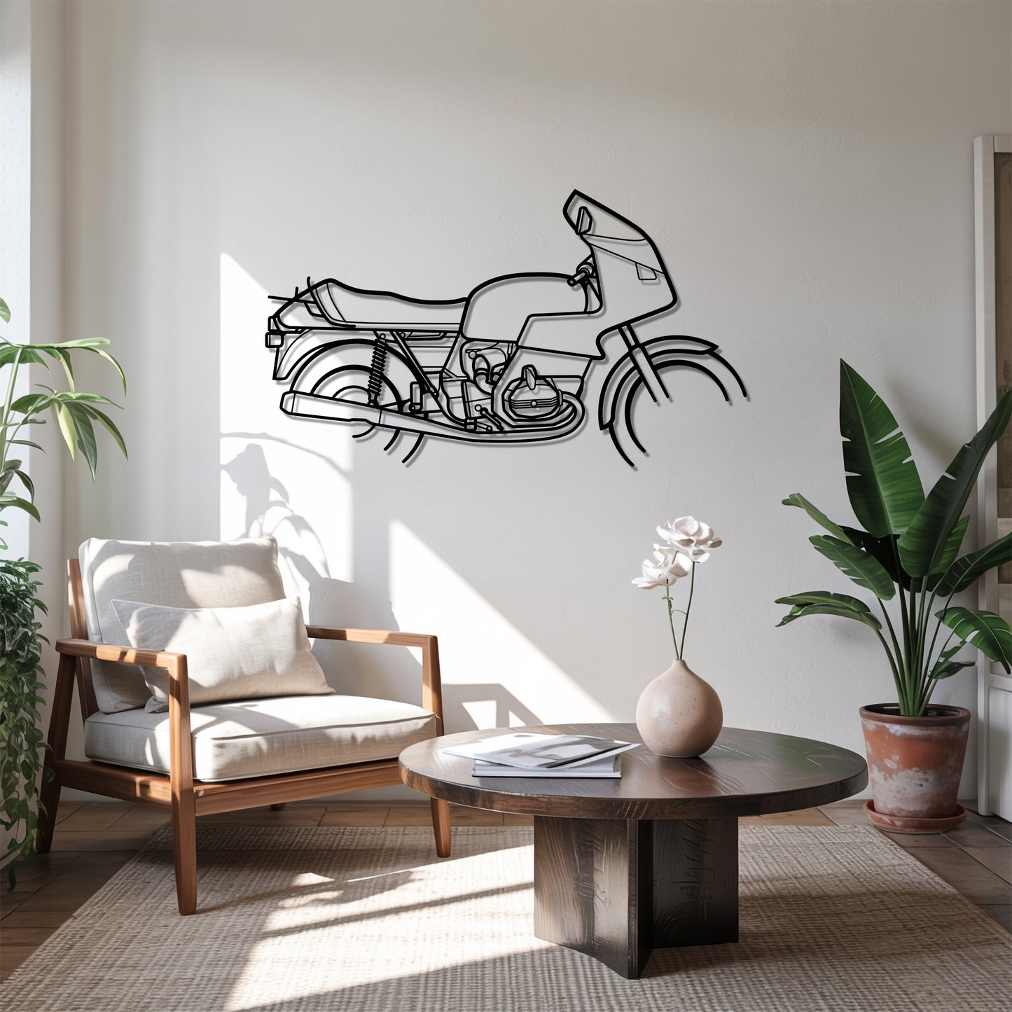 R 100 RS - Motorcycle Metal Silhouette Wall Art - Bikers Gift - Garage Decor