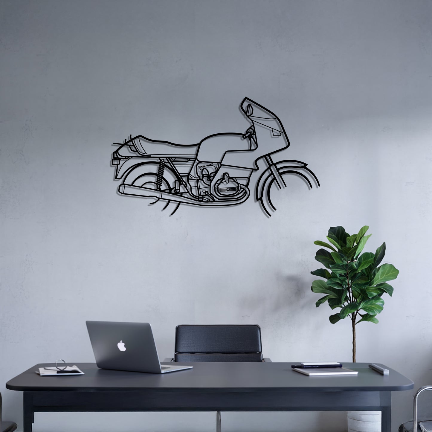 R 100 RS - Motorcycle Metal Silhouette Wall Art - Bikers Gift - Garage Decor