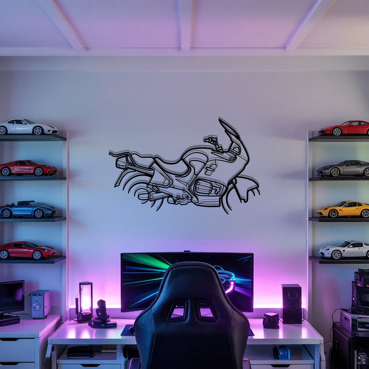 R 1100 RT - Motorcycle Metal Silhouette Wall Art - Bikers Gift - Garage Decor