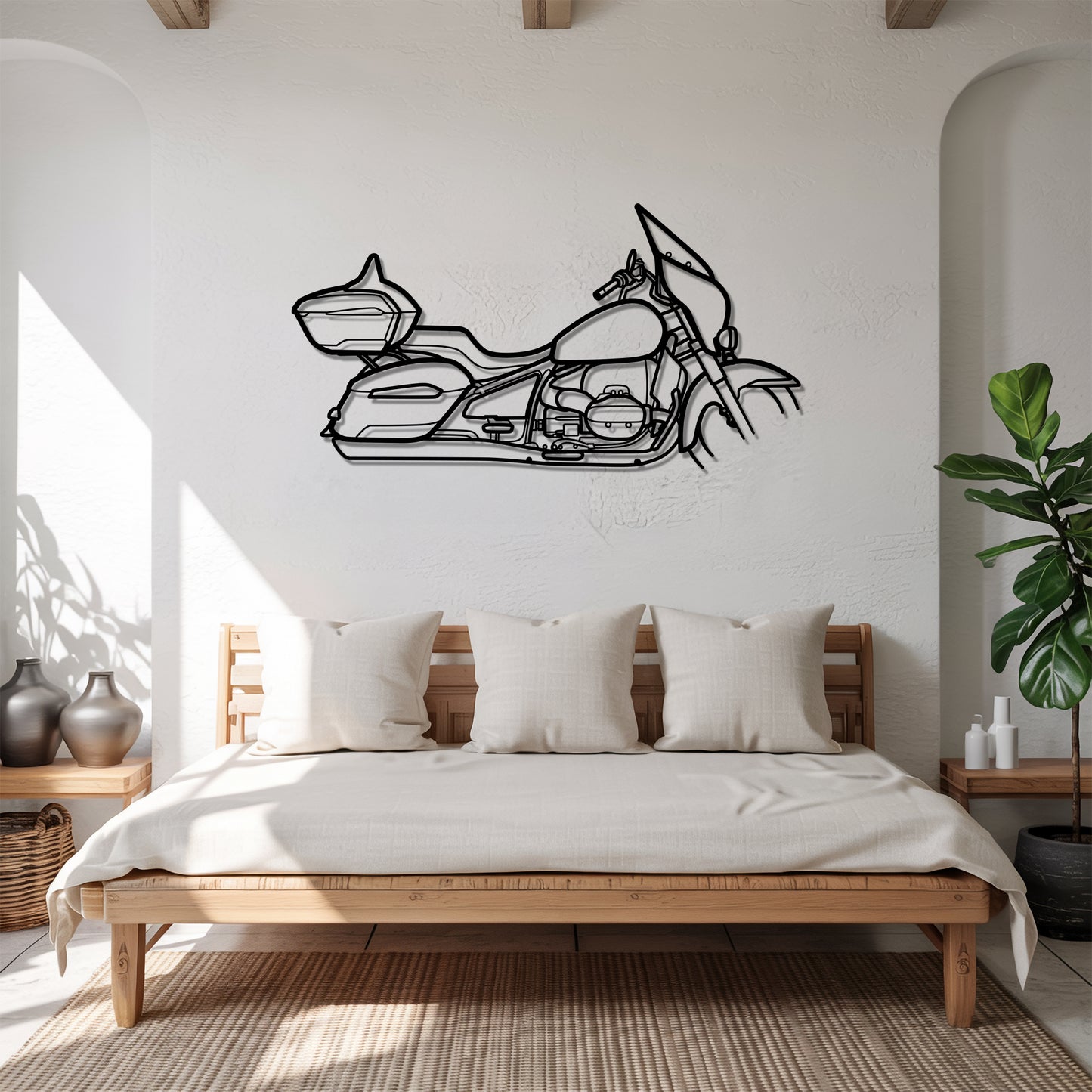 R 18 Transcontinental - Motorcycle Metal Silhouette Wall Art - Bikers Gift - Garage Decor