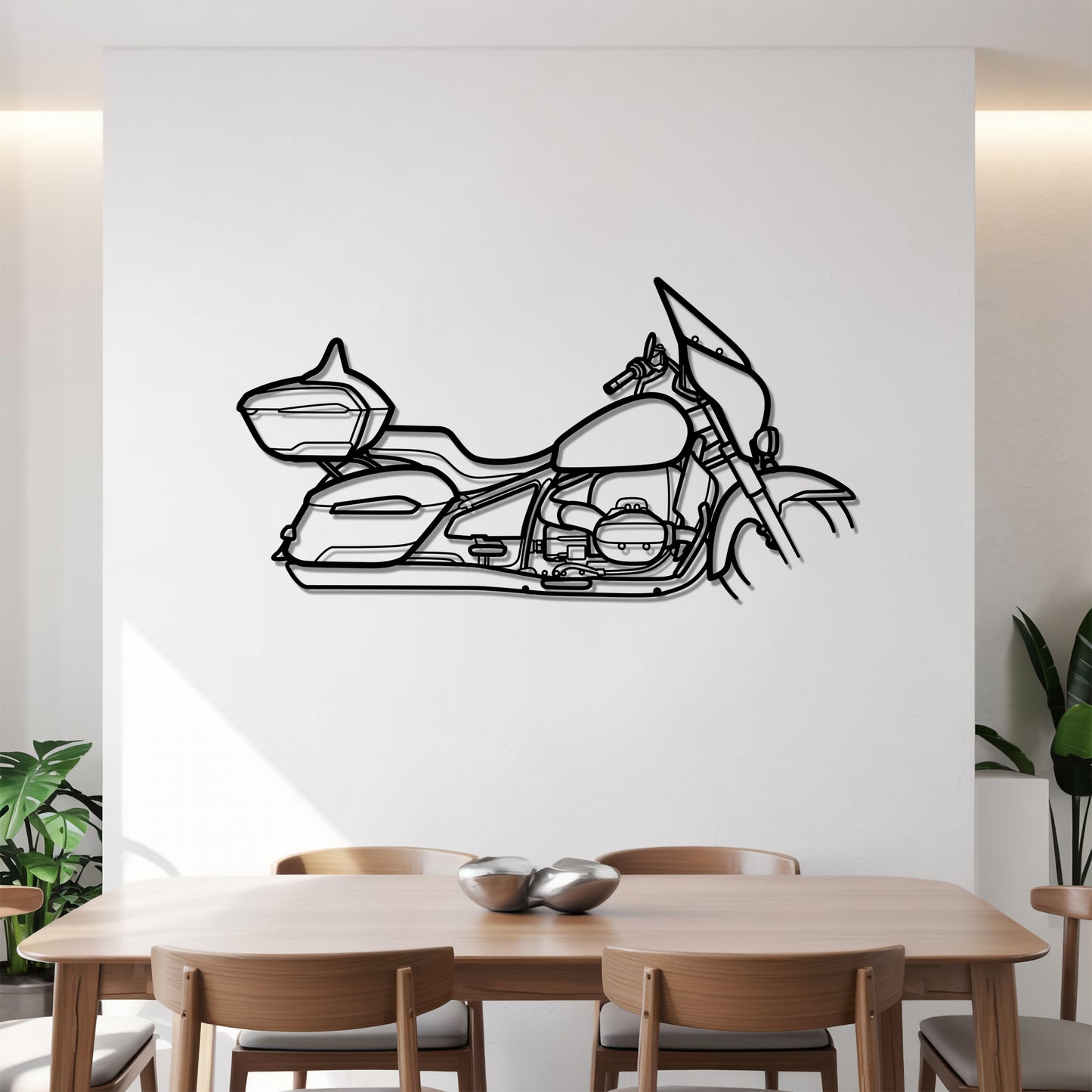 R 18 Transcontinental - Motorcycle Metal Silhouette Wall Art - Bikers Gift - Garage Decor