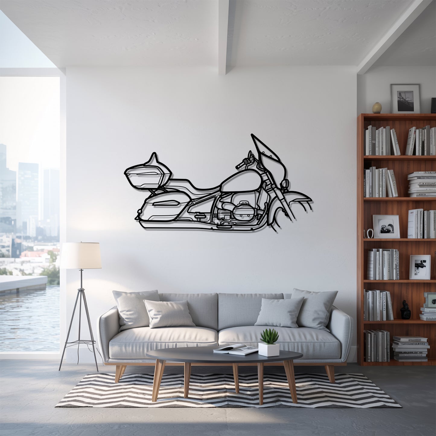 R 18 Transcontinental - Motorcycle Metal Silhouette Wall Art - Bikers Gift - Garage Decor