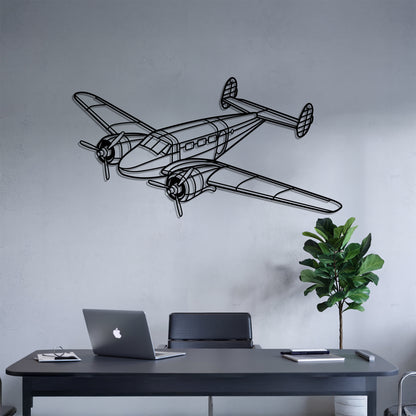 Model 18 - Airplane Metal Silhouette Wall Art - Aviation Gift - Pilot Office Decor
