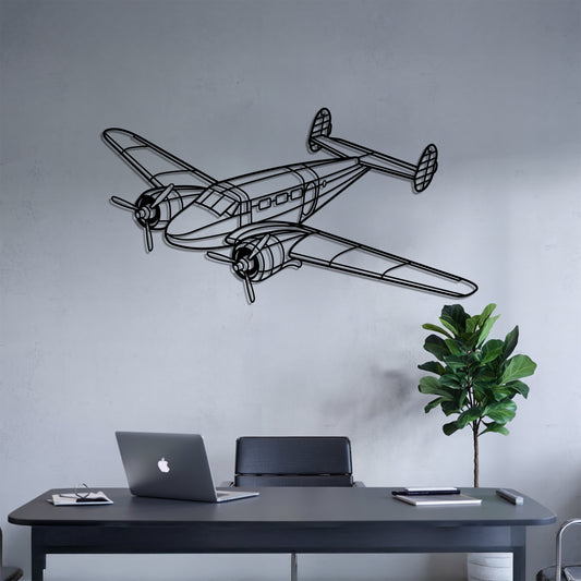 Model 18 - Airplane Metal Silhouette Wall Art - Aviation Gift - Pilot Office Decor