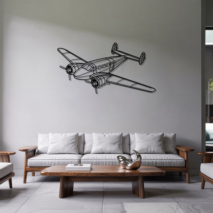 Model 18 - Airplane Metal Silhouette Wall Art - Aviation Gift - Pilot Office Decor