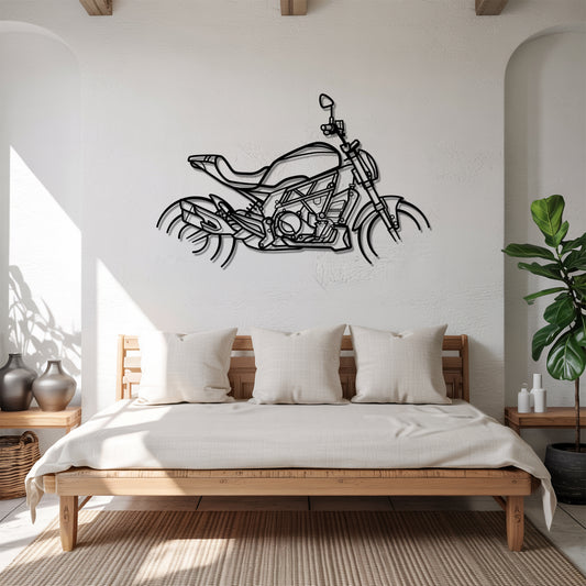 502C - Motorcycle Metal Silhouette Wall Art - Bikers Gift - Garage Decor