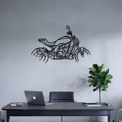 502C - Motorcycle Metal Silhouette Wall Art - Bikers Gift - Garage Decor