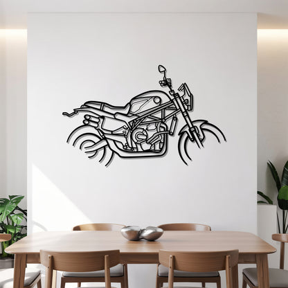 Leoncino 800 Trail - Motorcycle Metal Silhouette Wall Art - Bikers Gift - Garage Decor