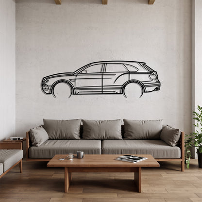 Bentayga Detailed - Car Metal Silhouette Wall Art - Car Enthusiast Gift - Laser-cut Garage Decor