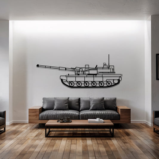 Black Panther - Tank Wall Art - Metal Silhouette - Veteran Gift - Military Room Decor