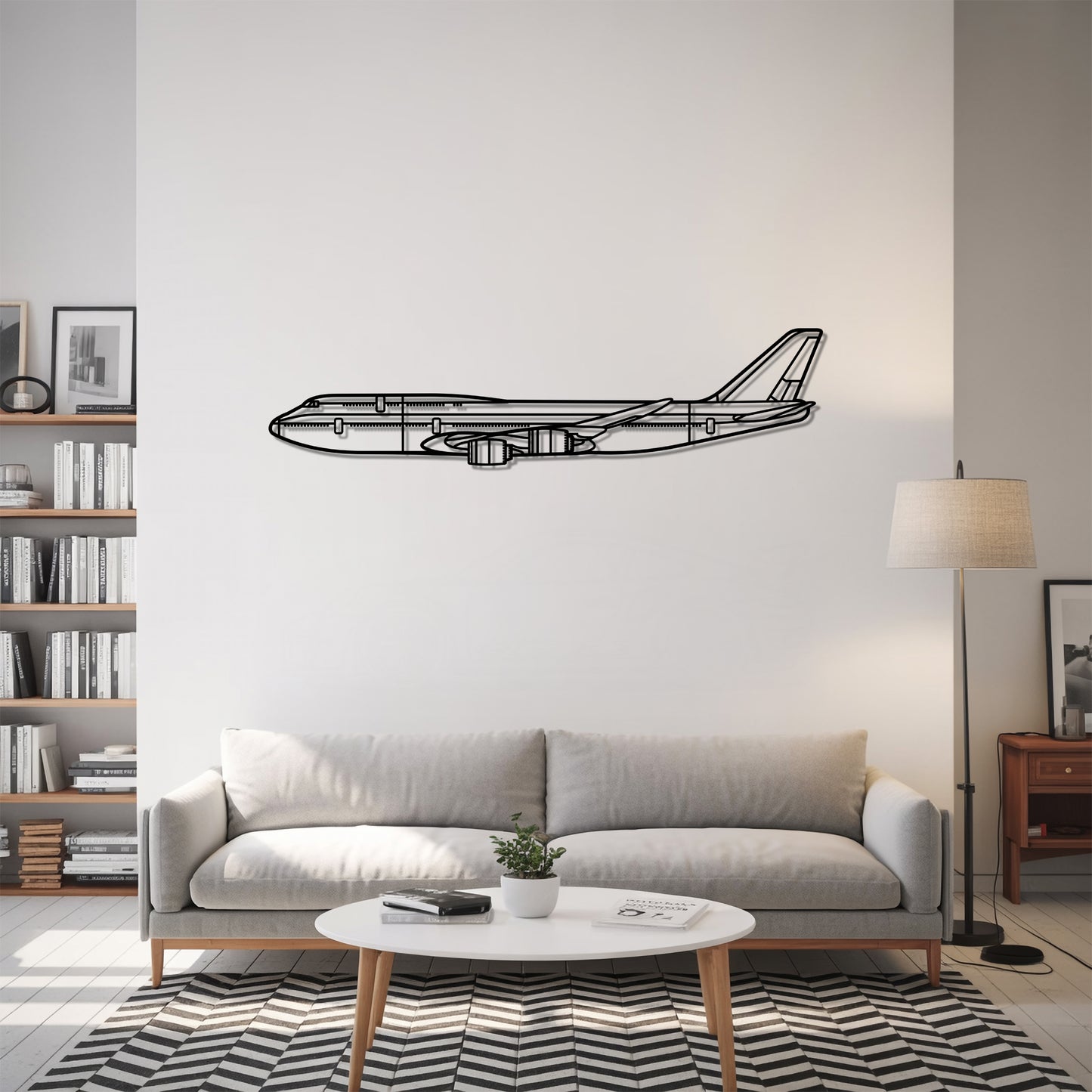 747-8 - Airplane Metal Silhouette Wall Art - Aviation Gift - Pilot Office Decor