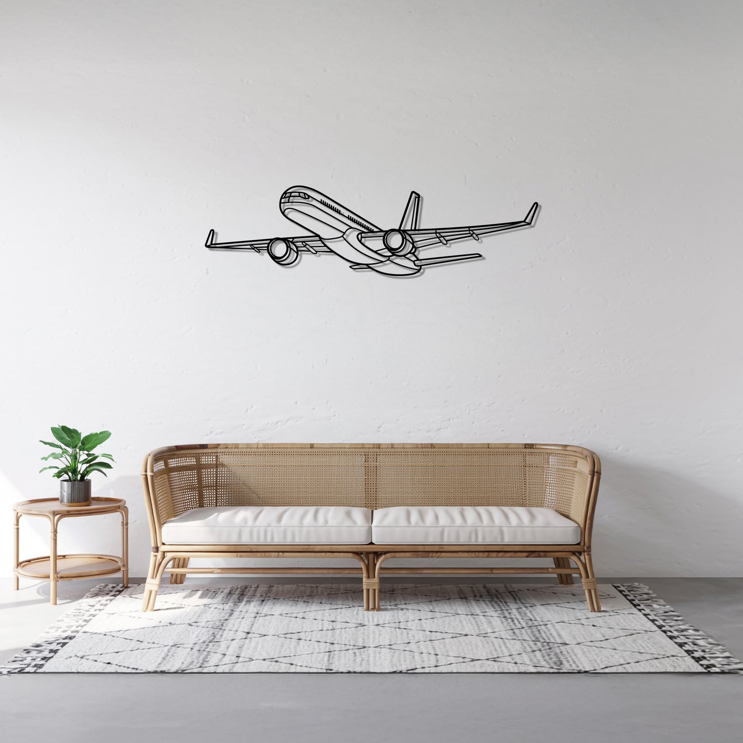 757-200 - Airplane Metal Silhouette Wall Art - Aviation Gift - Pilot Office Decor