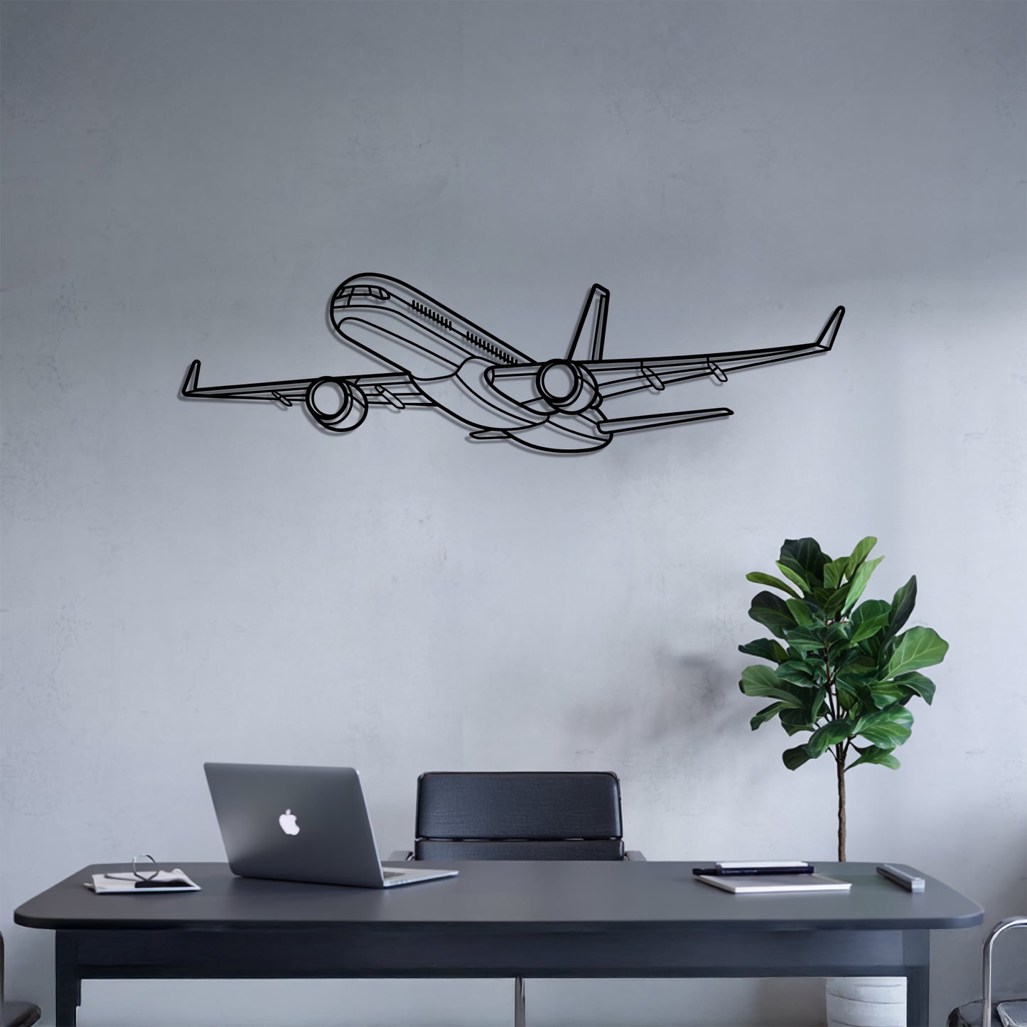 757-200 - Airplane Metal Silhouette Wall Art - Aviation Gift - Pilot Office Decor