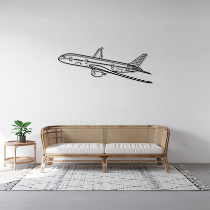787 - Airplane Metal Silhouette Wall Art - Aviation Gift - Pilot Office Decor
