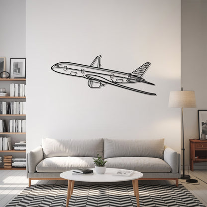 787 - Airplane Metal Silhouette Wall Art - Aviation Gift - Pilot Office Decor