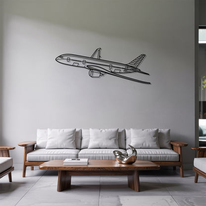 787 v2 - Airplane Metal Silhouette Wall Art - Aviation Gift - Pilot Office Decor