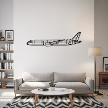 B787 Dreamliner - Airplane Metal Silhouette Wall Art - Aviation Gift - Pilot Office Decor