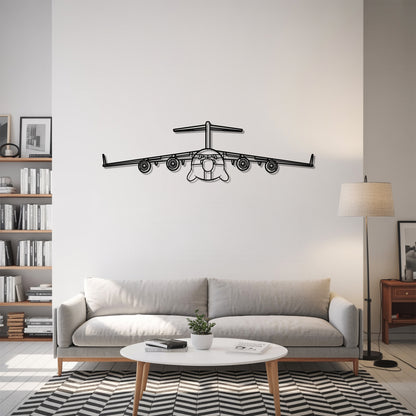 C-17 Globemaster - Airplane Metal Silhouette Wall Art - Aviation Gift - Pilot Office Decor