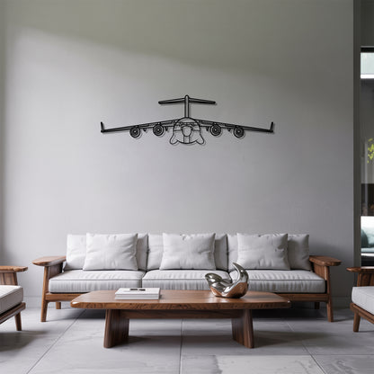 C-17 Globemaster - Airplane Metal Silhouette Wall Art - Aviation Gift - Pilot Office Decor