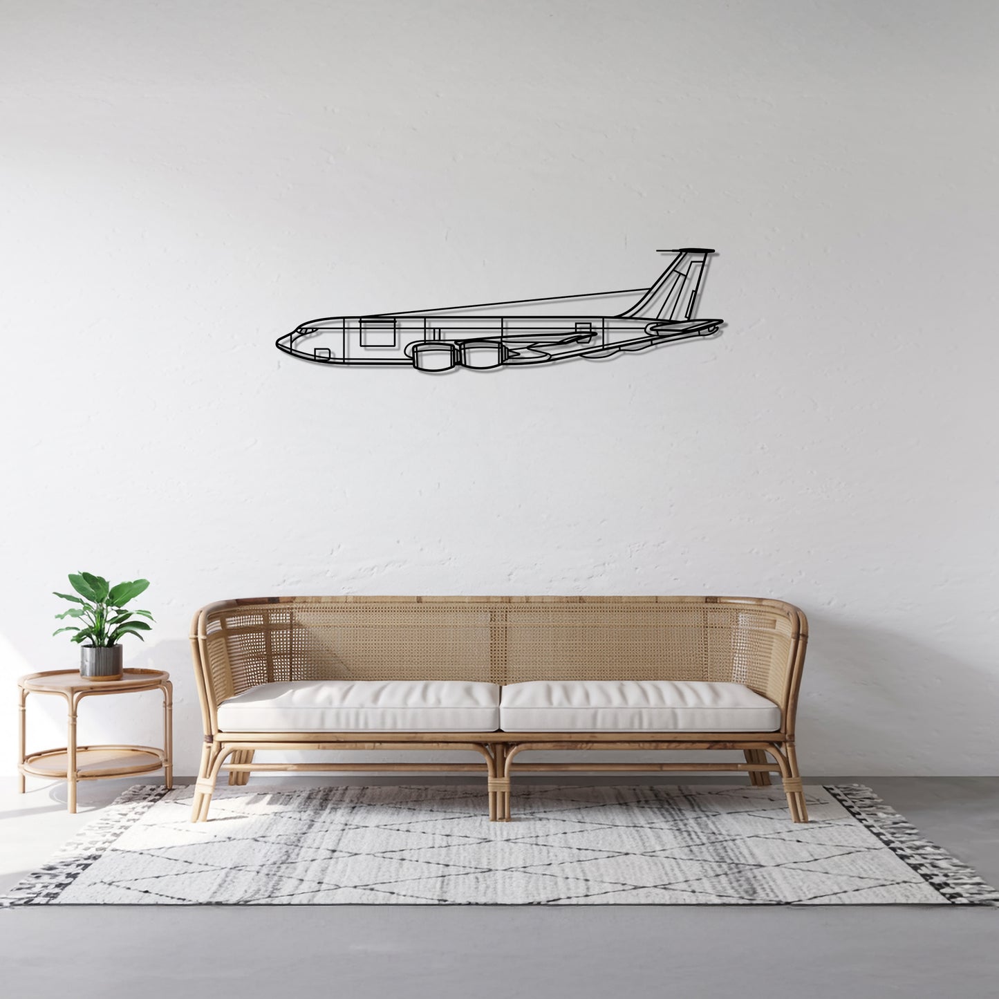 KC-135R Stratotanker - Airplane Metal Silhouette Wall Art - Aviation Gift - Pilot Office Decor