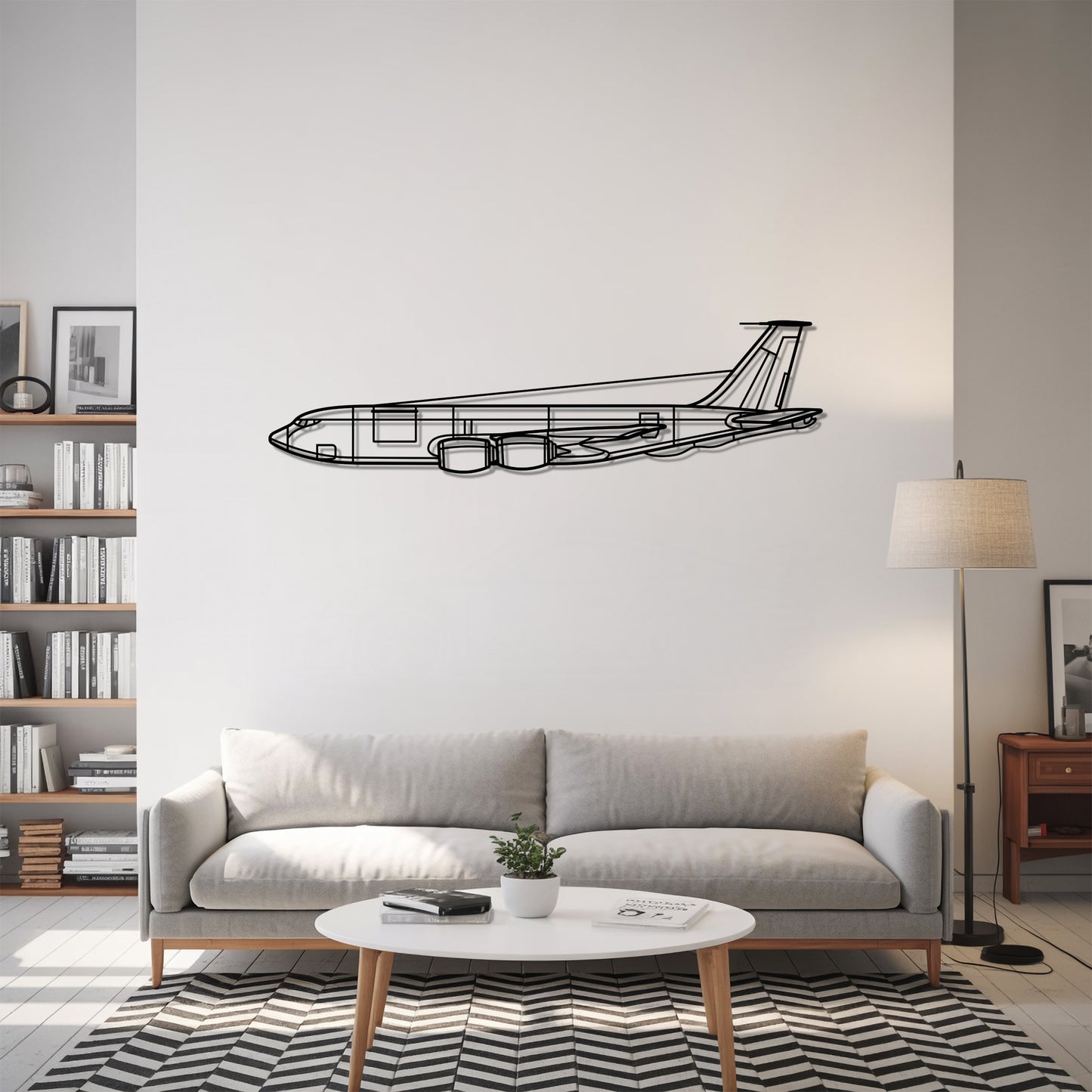 KC-135R Stratotanker - Airplane Metal Silhouette Wall Art - Aviation Gift - Pilot Office Decor