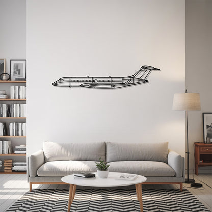 Global 7500 - Airplane Metal Silhouette Wall Art - Aviation Gift - Pilot Office Decor